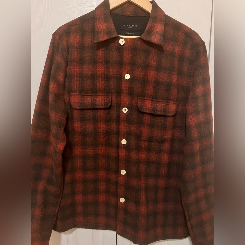 ALLSAINTS BERNSTADT FLANNEL
